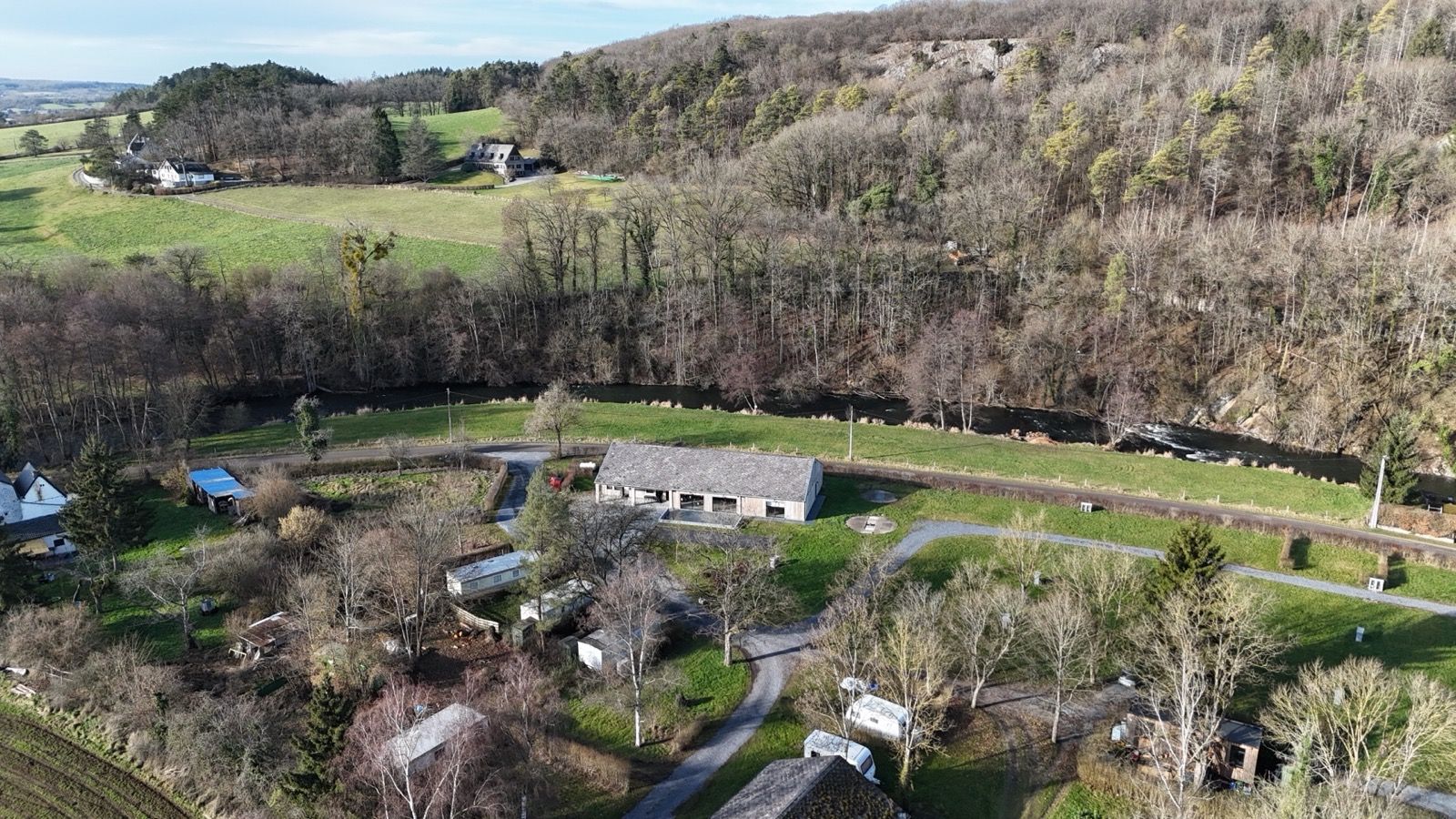 Paysage des Ardennes belges autour du Camping aux Cailloux